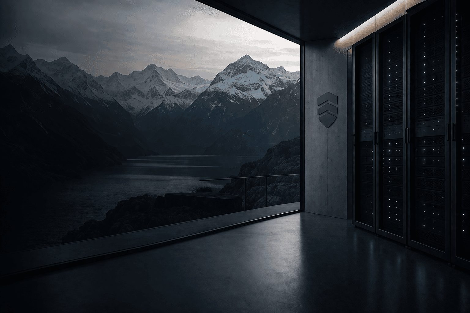Secure on-prem AI and data operations in a Swiss alpine setting.